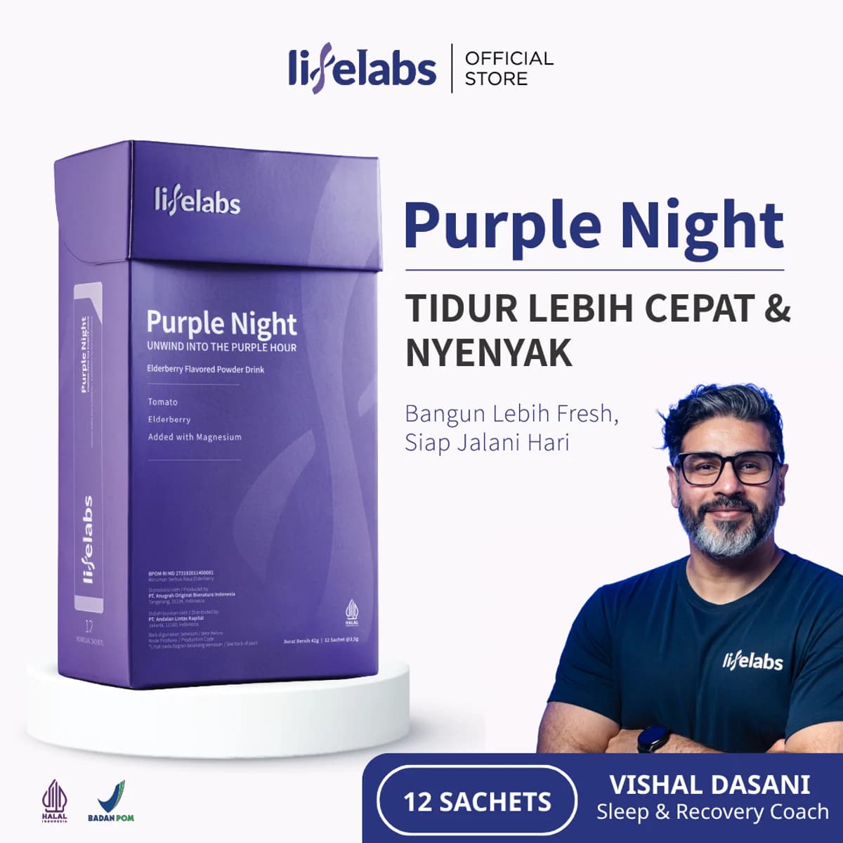LIFELABS Purple Night Recovery Pack product cover